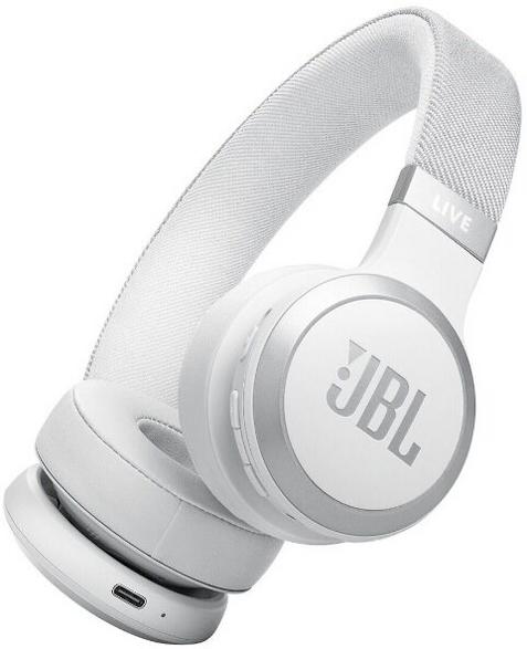 JBL Live 670NC Bluetooth-kuulokkeet, valkoiset