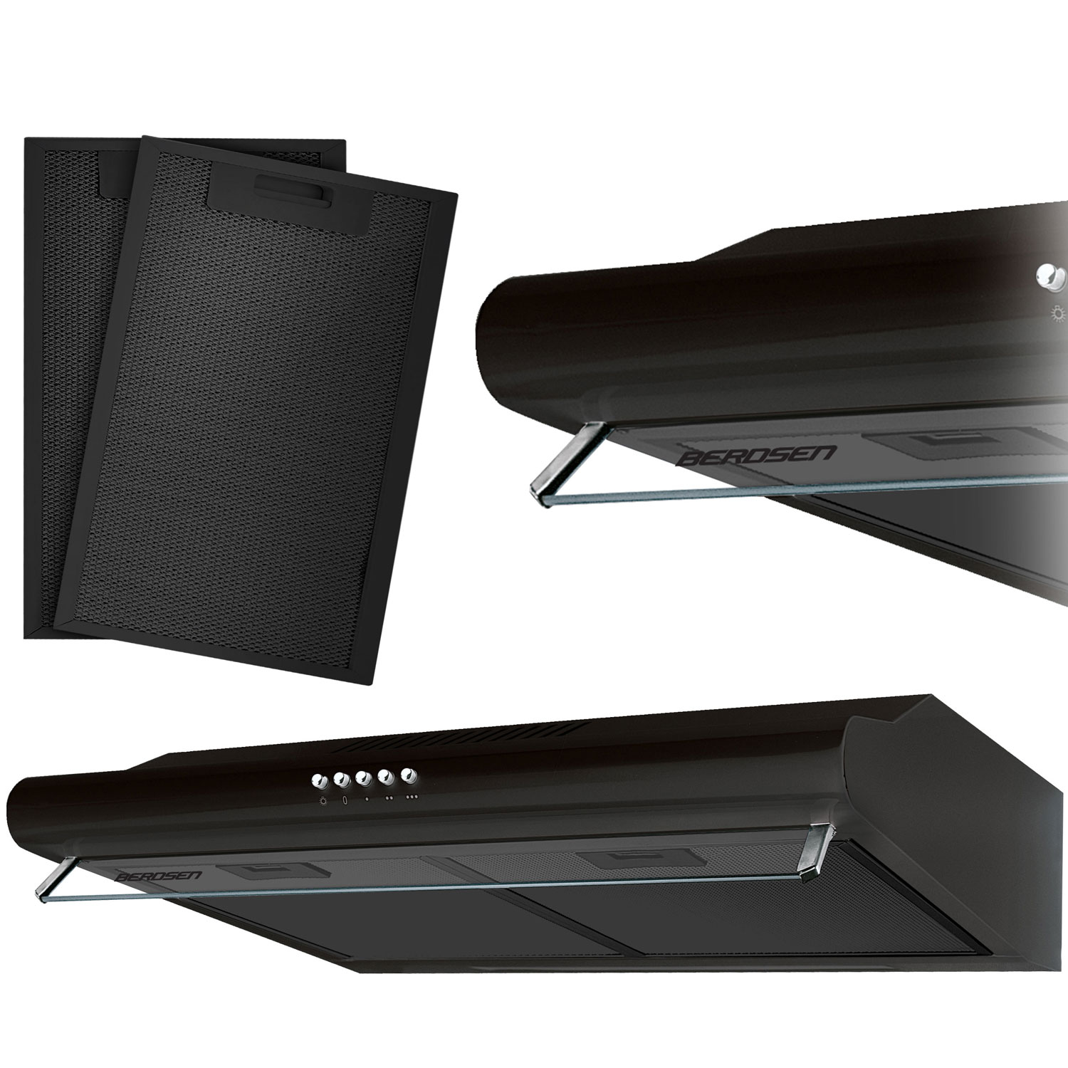 Kaapinalusliesituuletin - 50 cm Berdsen BE-10-A musta