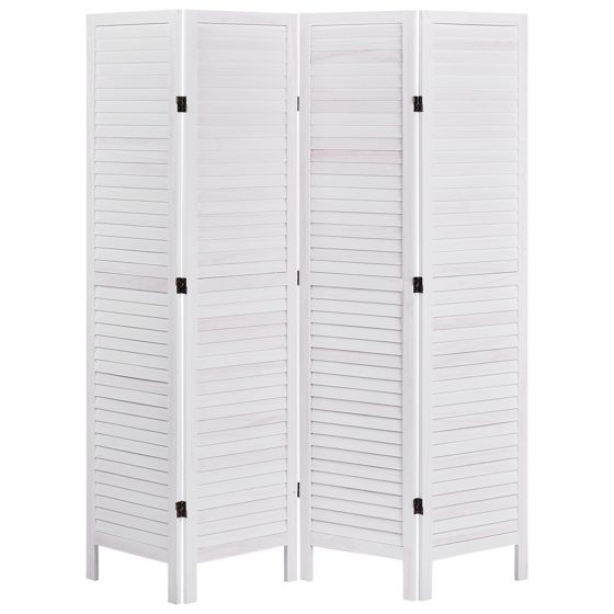 Tilanjakaja 4 paneelia AVENES Luonnonvalkoinen 163 cm 170 cm