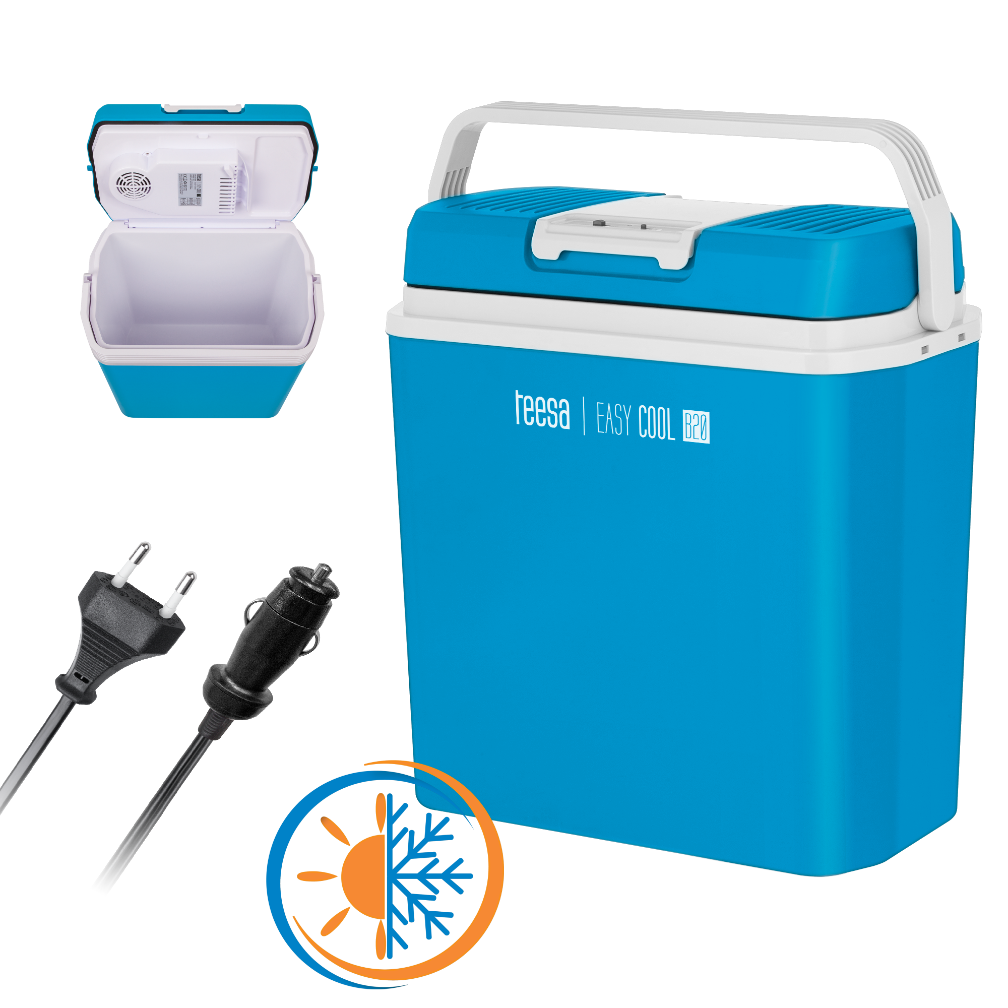 Pieni autojääkaappi 20L 230V 12V lämmitystoiminto Teesa B20