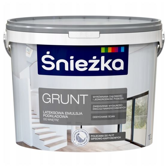 Śnieżka valkoinen lateksipohjamaali 10L