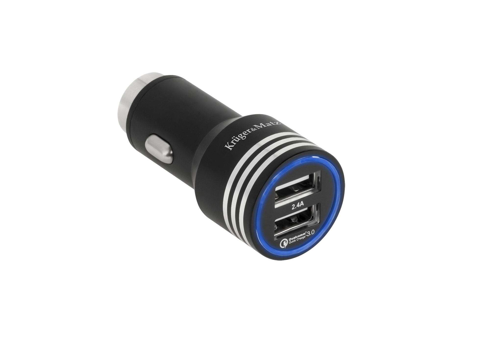 Autolaturi 2xUSB 5V/2.4A Pikalataus 3.0 Kruger&Matz