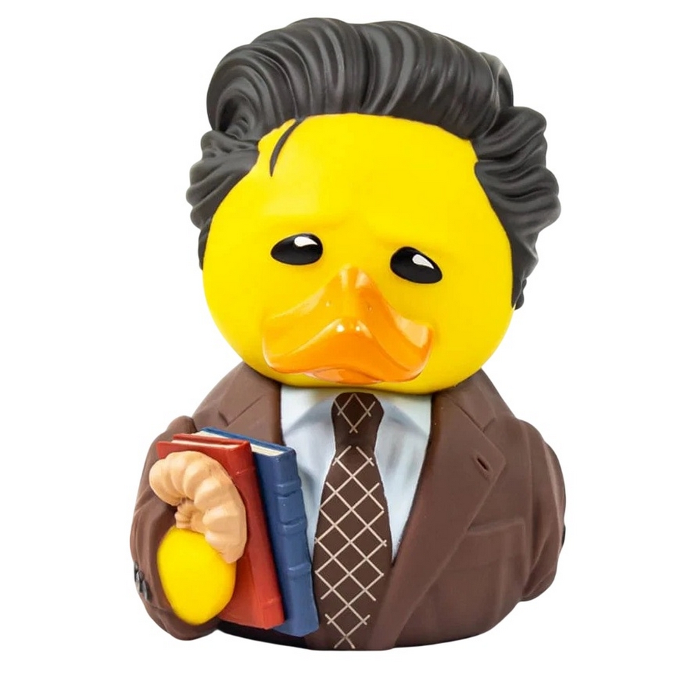 Friends – keräilyankka – Ross – muovi, korkeus 9 cm – keräily, esillepano, Keltainen