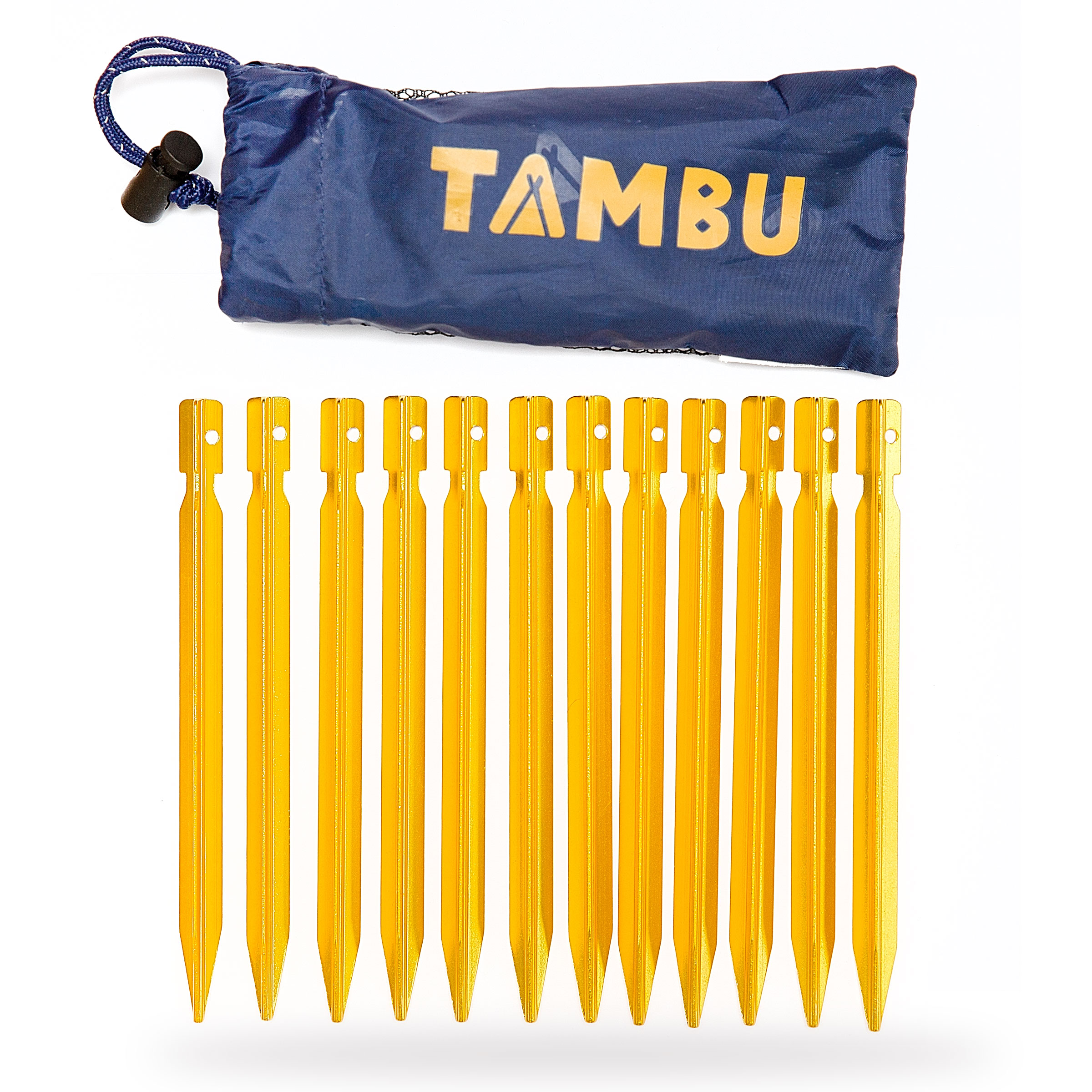 TAMBU Ultrakevyet alumiinikiilat 18 cm | 12 kpl setti
