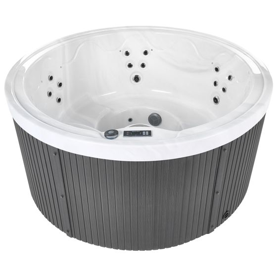 Ulkoporeallas LED-valolla MARFIL Tummanharmaa