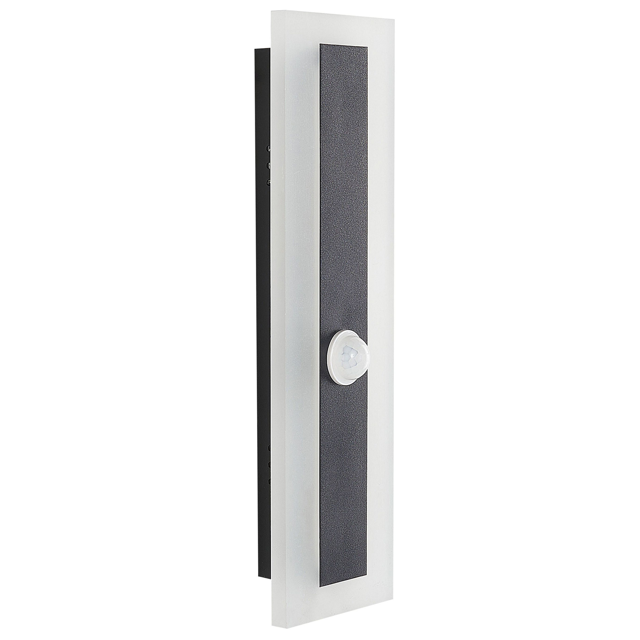 LED-ulkoseinävalaisin SAVANE liiketunnistimella Musta