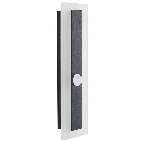 LED-ulkoseinävalaisin SAVANE liiketunnistimella Musta