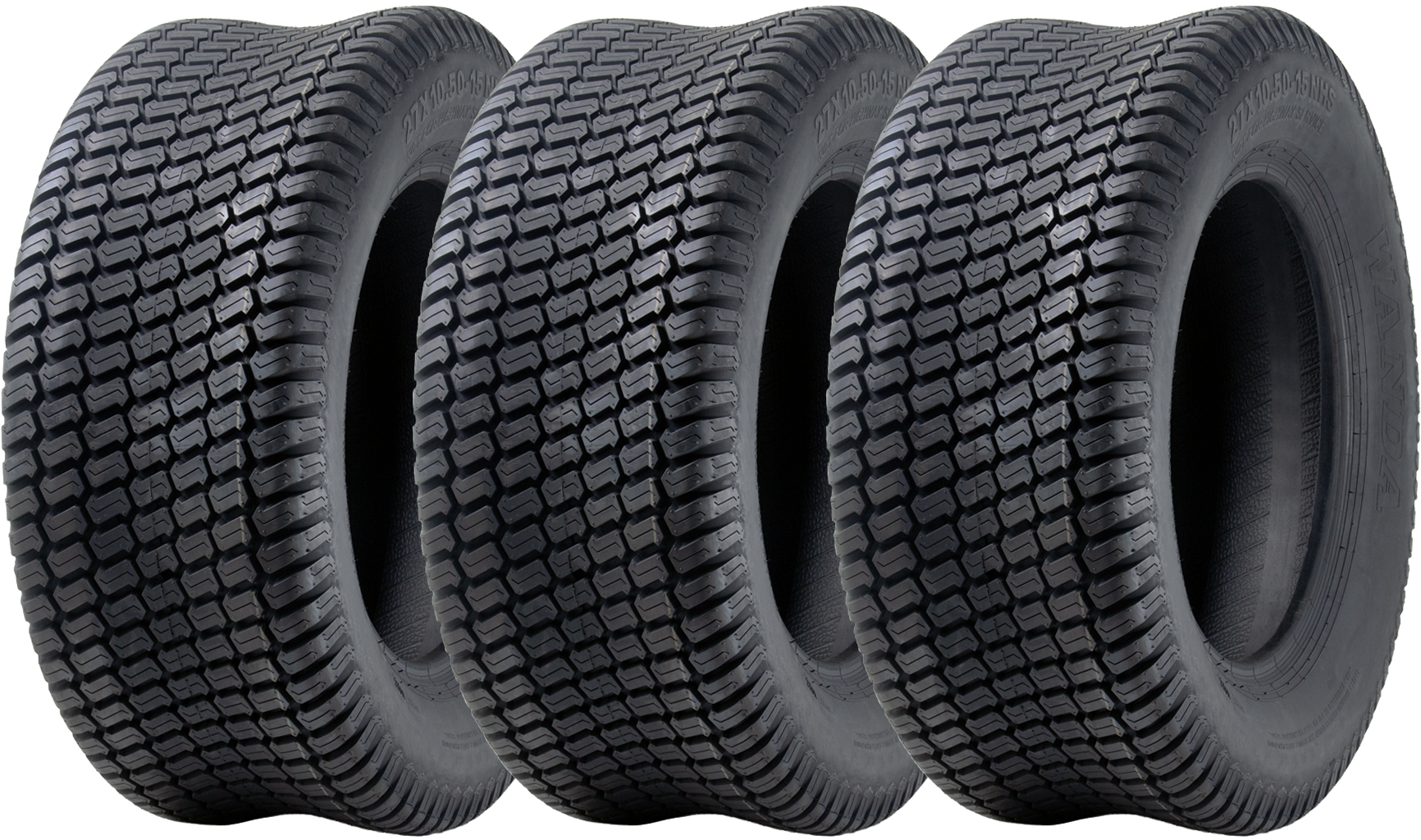27x10.50-15 ruohonleikkurin renkaat, 4-kerroksiset Multi Turf Grass P332A Wanda, 600 kg (3 kpl:n sarja)