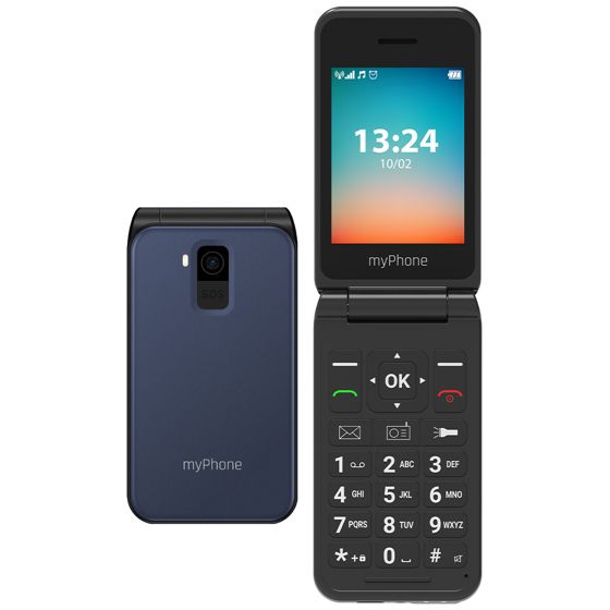 myPhone Flip LTE (musta) yhden SIM-kortin 2.8" TFT 240x320/128MB/48MB RAM/SD-kortti/4G LTE