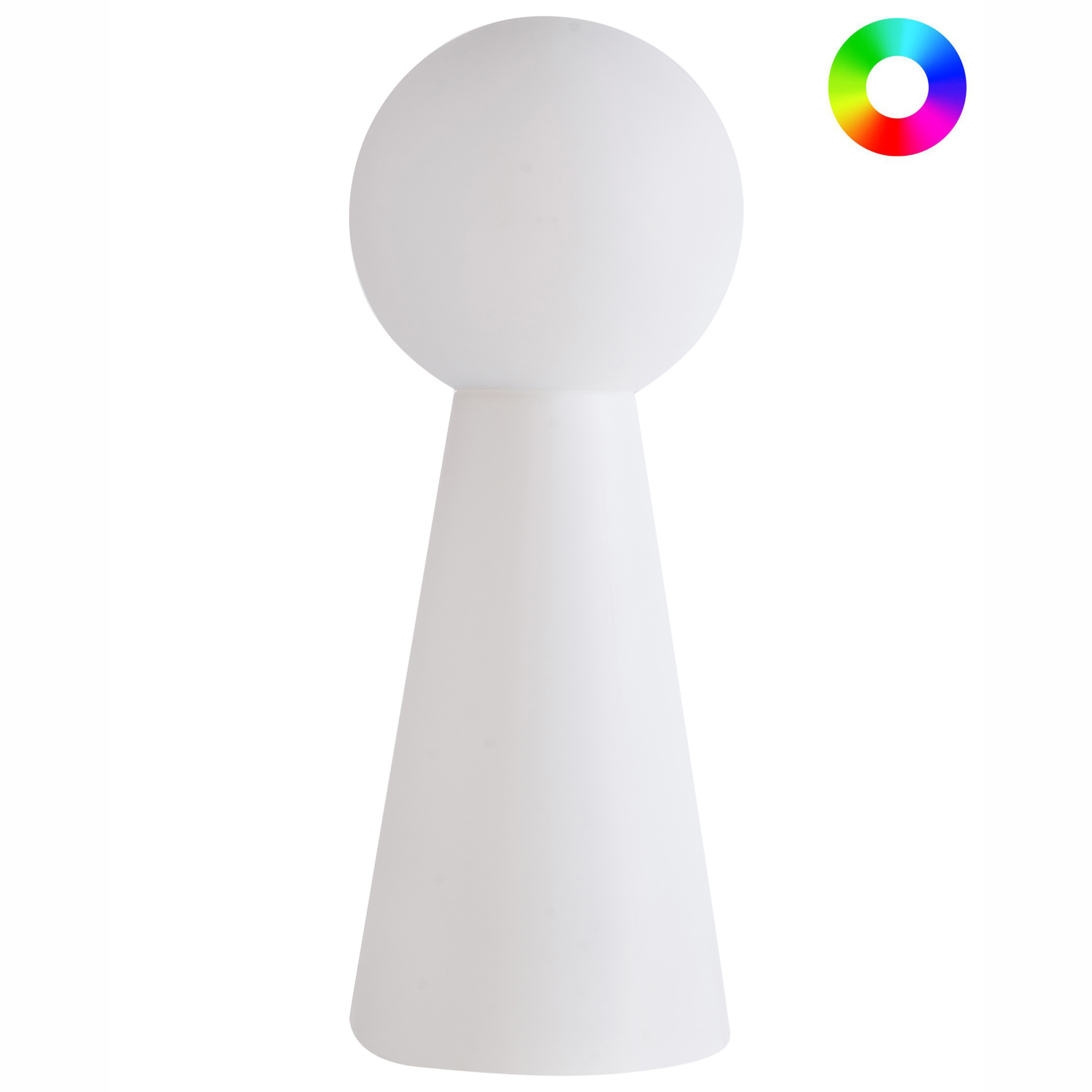 LED-ulkolattiavalaisin TORNE Valkoinen