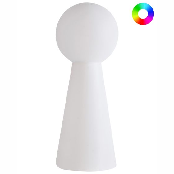 LED-ulkolattiavalaisin TORNE Valkoinen