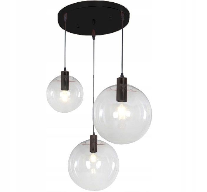 TOOLIGHT riippuva kattovalaisin APP309-3CP LASSI musta, 30x30x30cm