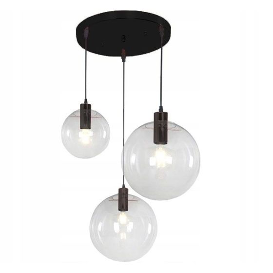 TOOLIGHT riippuva kattovalaisin APP309-3CP LASSI musta, 30x30x30cm