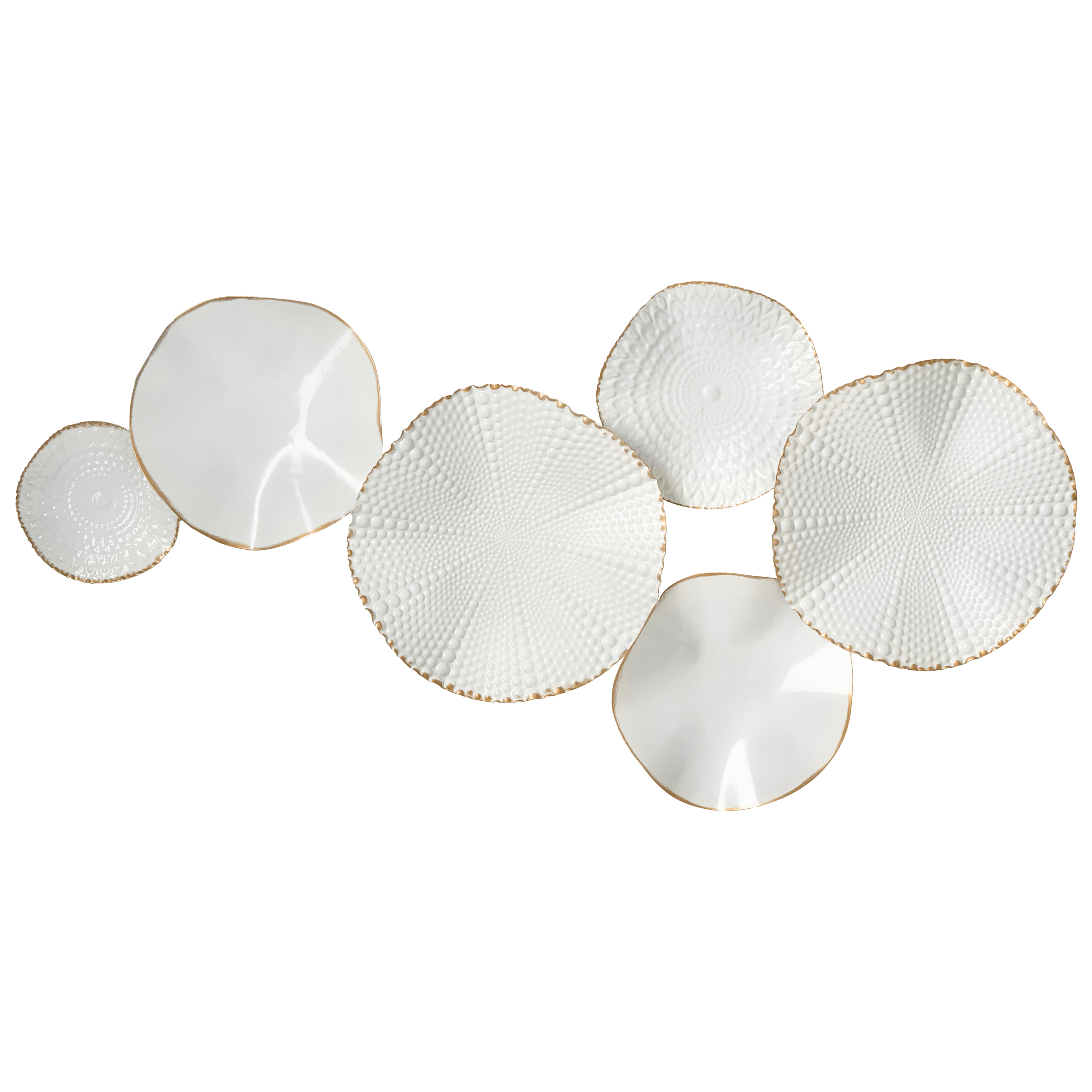 Seinäkoriste NEODYNIUM metalli 47 cm Valkoinen