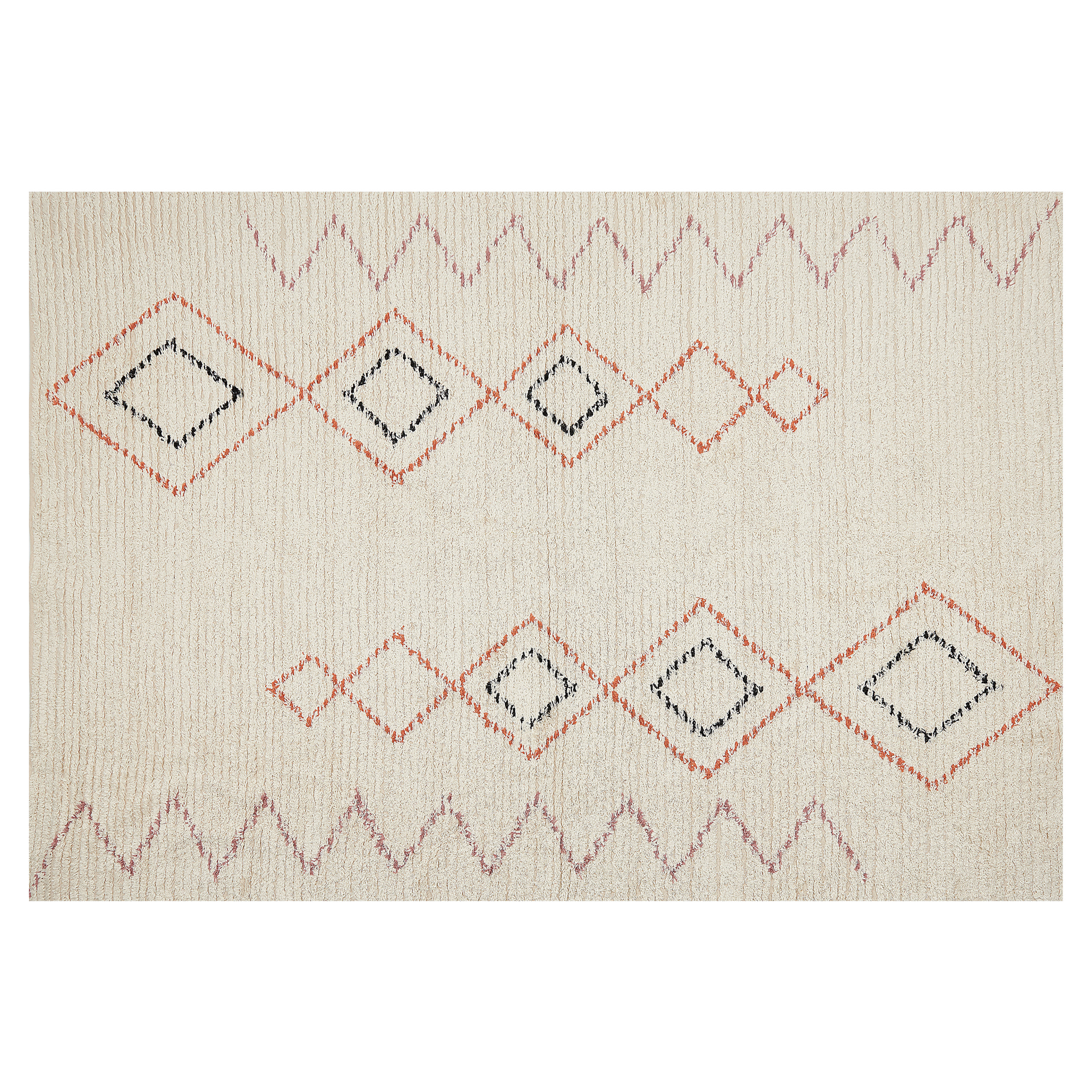Matto GUWAHATI Beige 140 x 200 cm Puuvilla