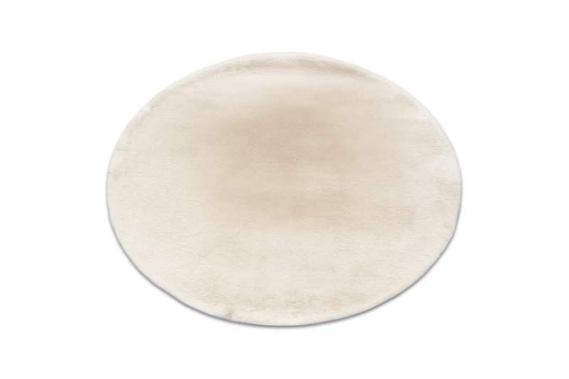 Matto BUNNY pyöreä norsunluu Jäljitelmä kanin turkista pyöreä 160 cm