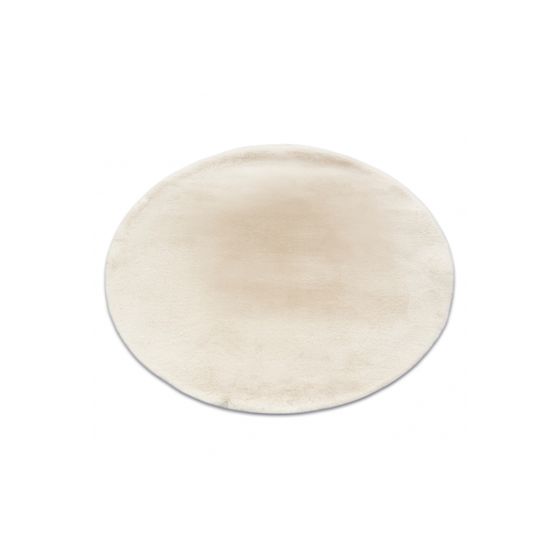 Matto BUNNY pyöreä norsunluu Jäljitelmä kanin turkista pyöreä 160 cm