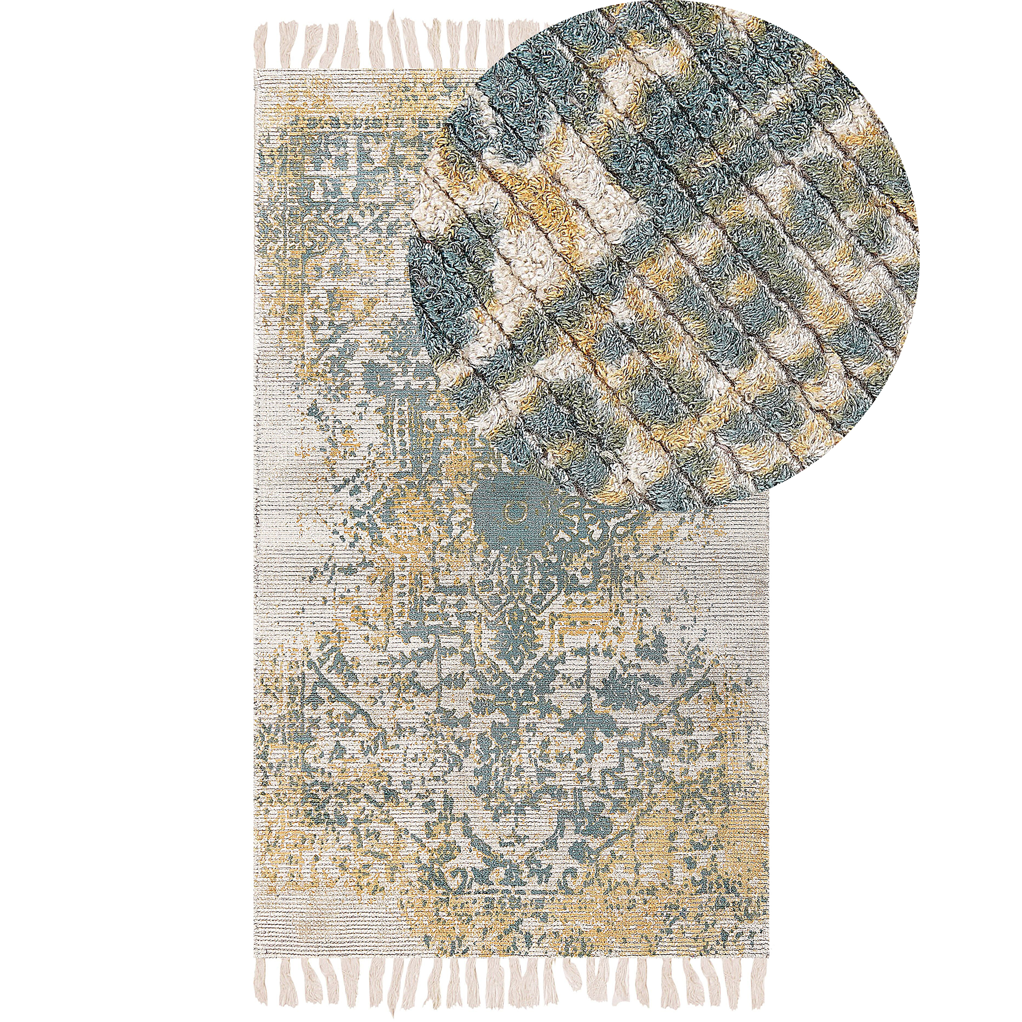 Matto BOYALI Tummanvihreä 80 x 150 cm viskoosi