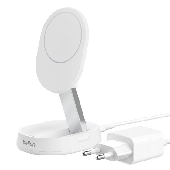 Langaton laturi Qi2 BoostCharge Pro 15W sisäänvedettävällä lataustelineellä