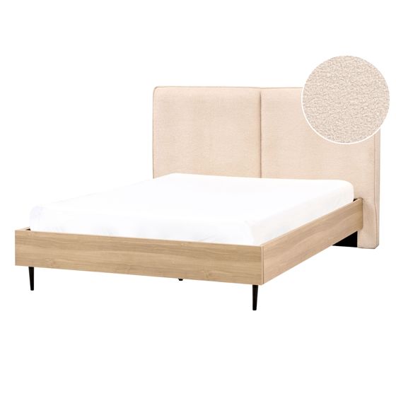 Sänky buklee IZERNORE 140 x 200 cm Beige