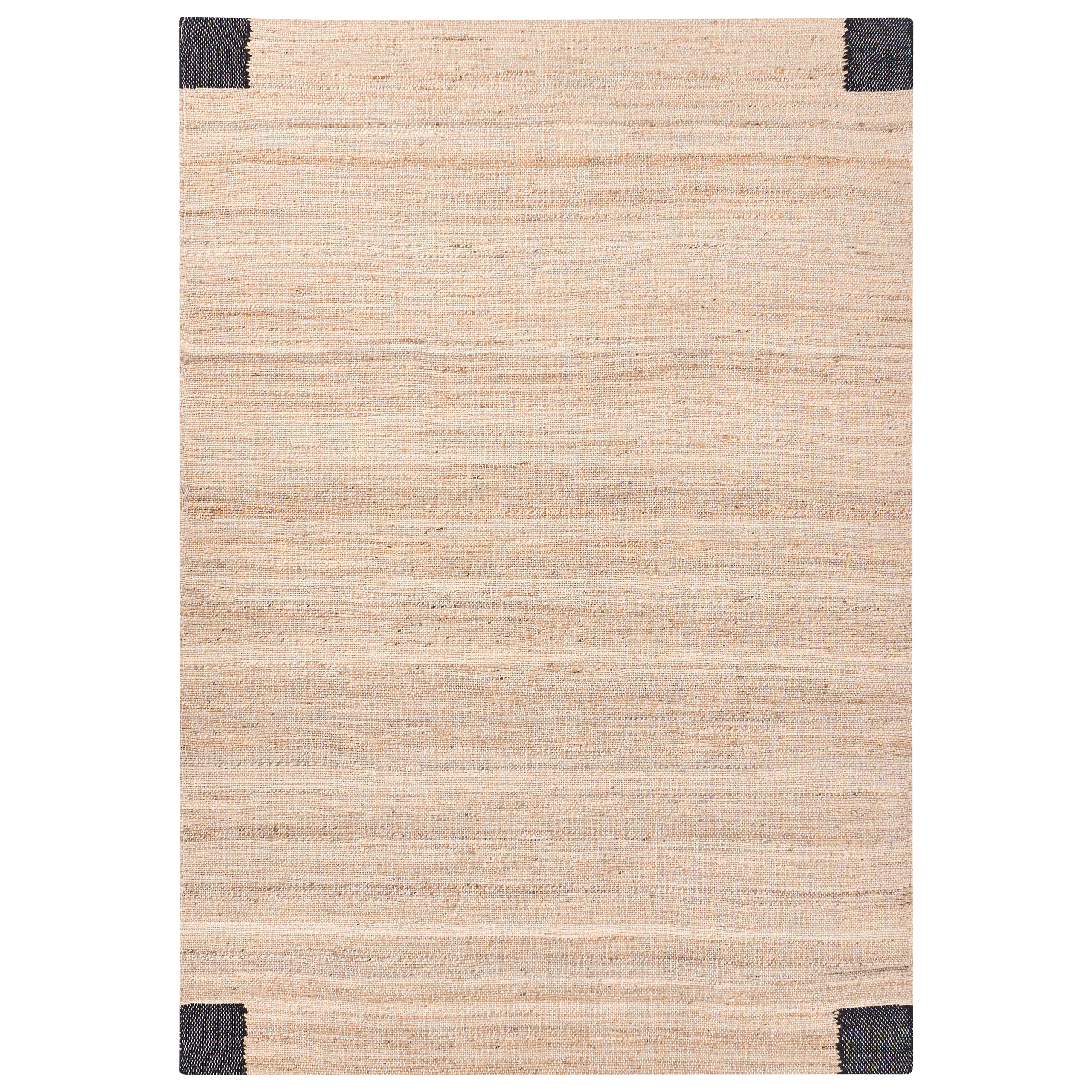 Matto AMRAVATI Musta/beige 160 x 230 cm Juutti