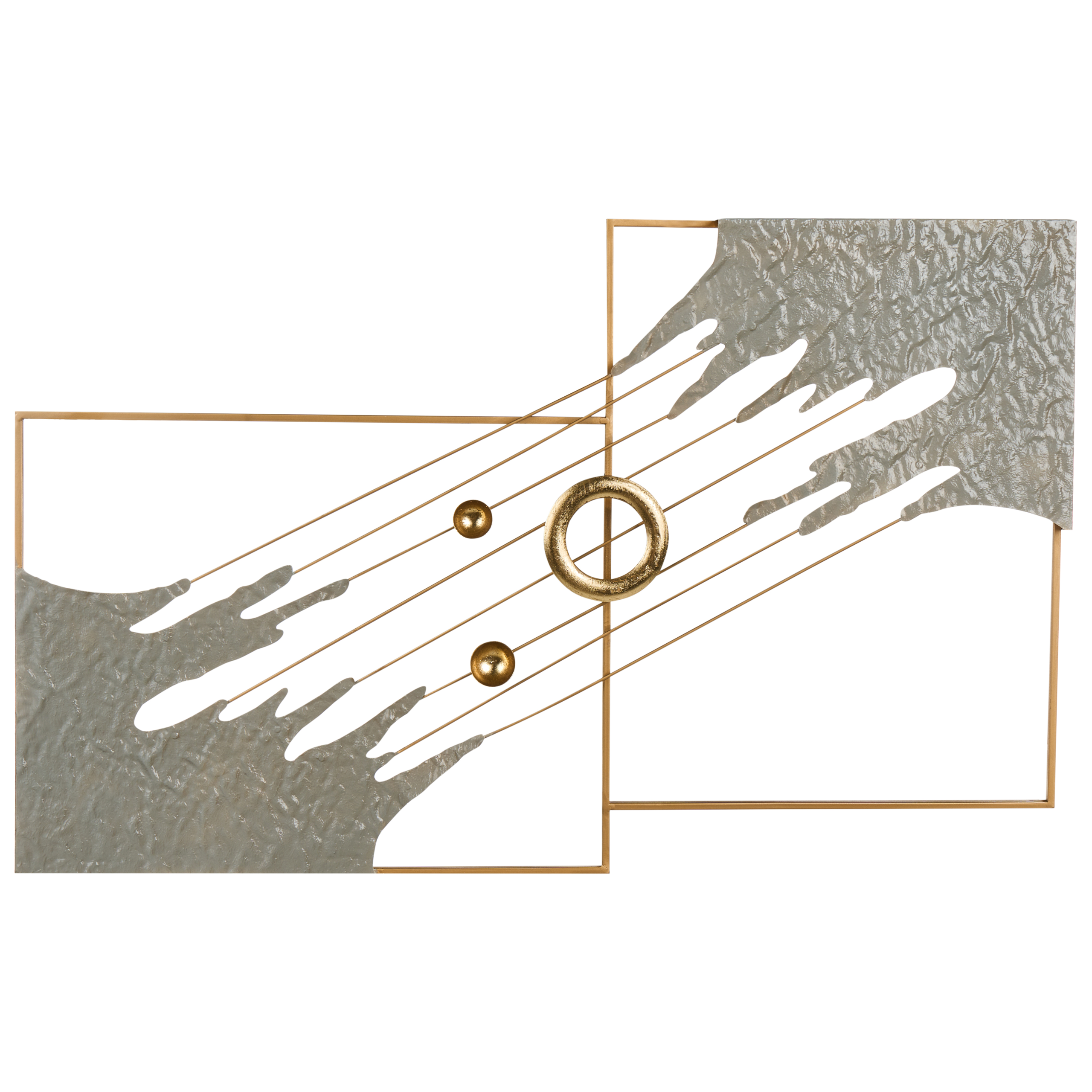Seinäkoriste SKERRIES metalli 45 cm Harmaa
