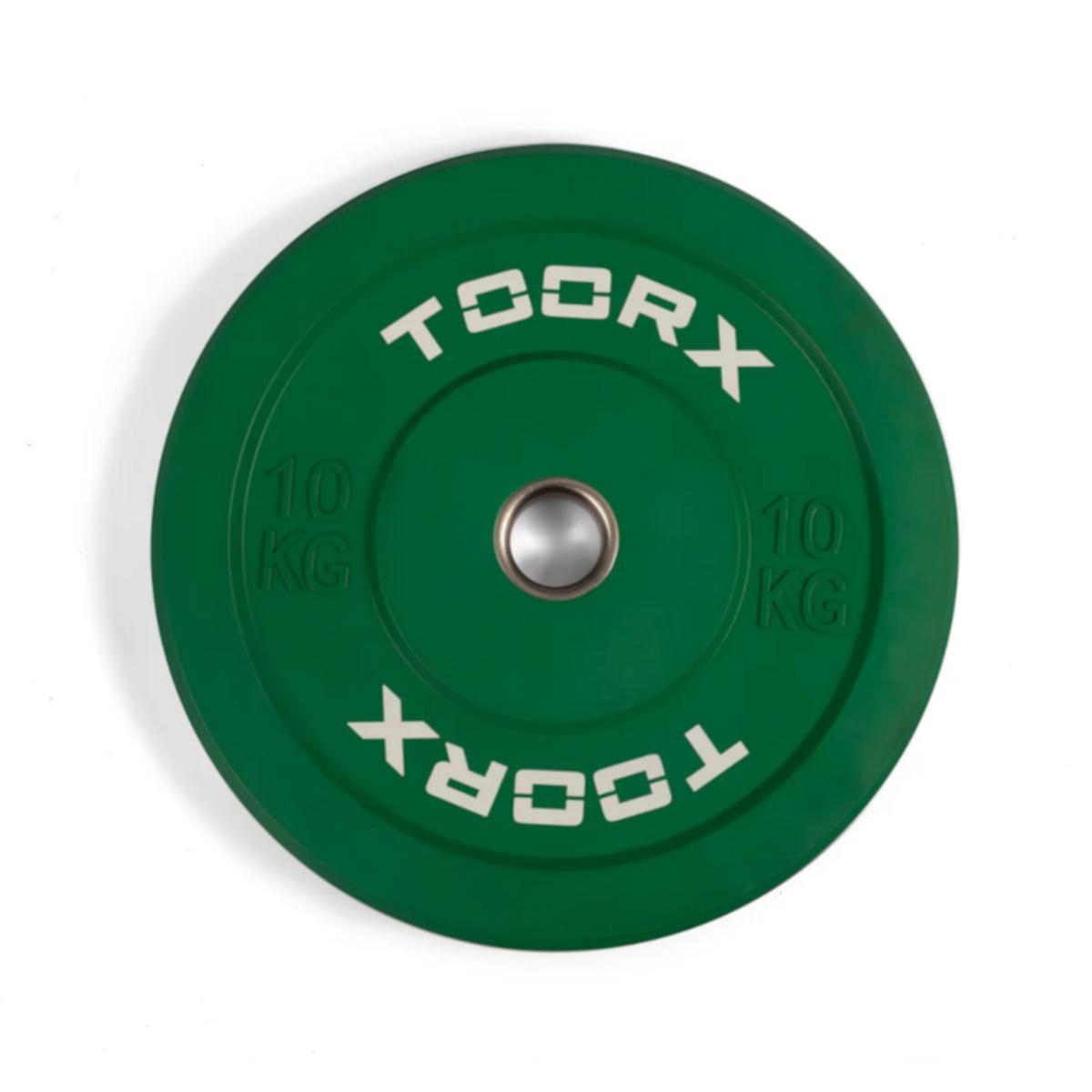 Toorx Bumper Plate Challenge levypaino, vihreä, 50 mm, 10 kg