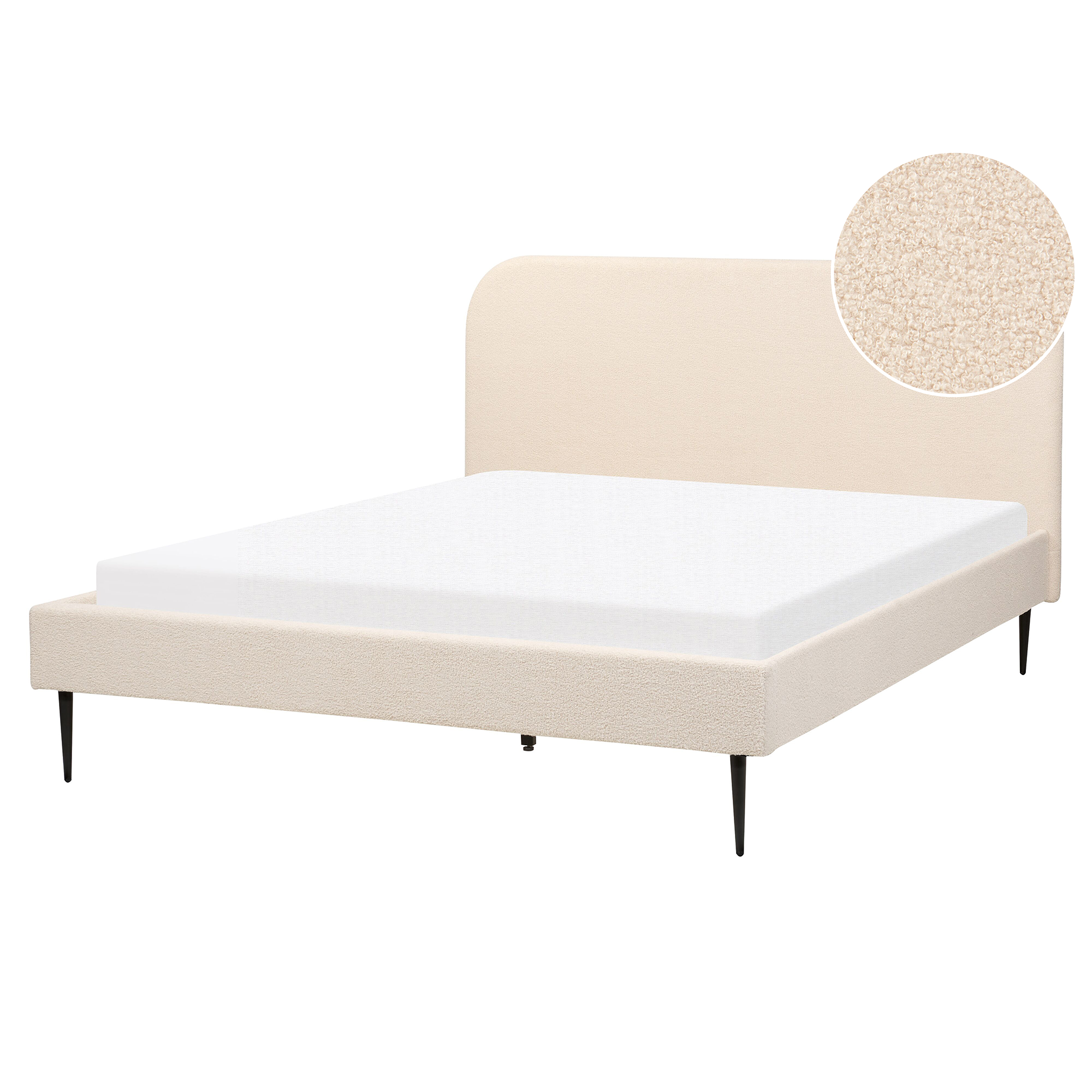 Sänky Buklee FLAYAT 160 x 200 cm Vaaleanbeige