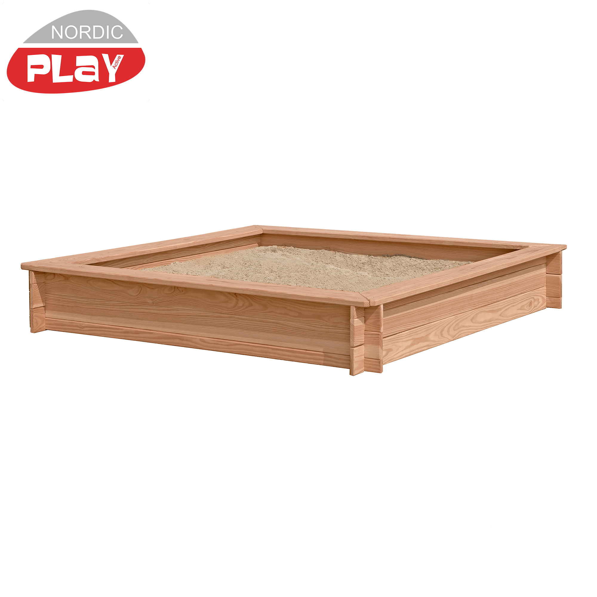 Hiekkalaatikko, lehtikuusi, 150 x 150 cm NORDIC PLAY