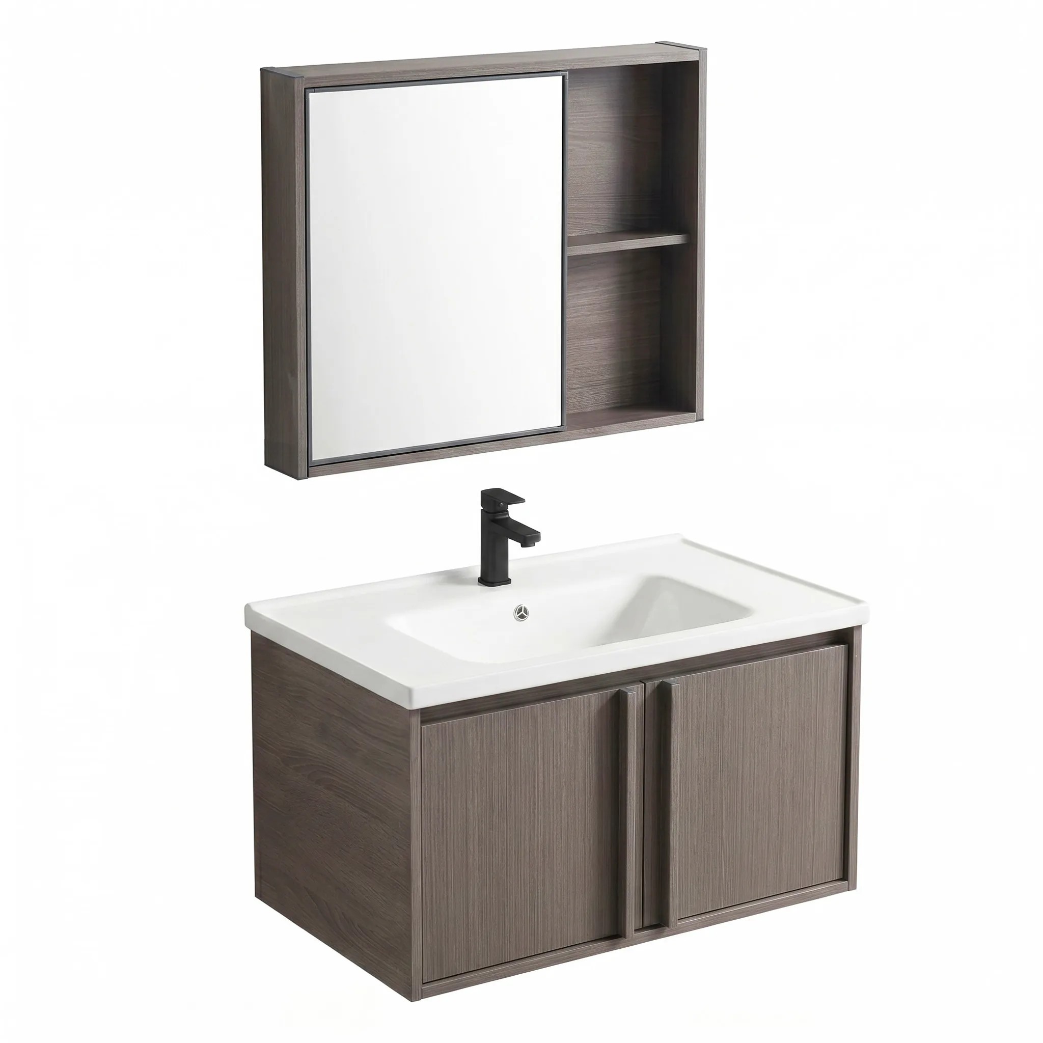 REA kylpyhuonekalustesarja pesualtaalla GAMA T25023 KJM 70CM , Ruskea, 47x70x44cm