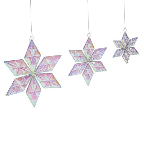 Seinäkoristesetti 3 kpl RENSJON Tähti 25/35/46 cm Monivärinen