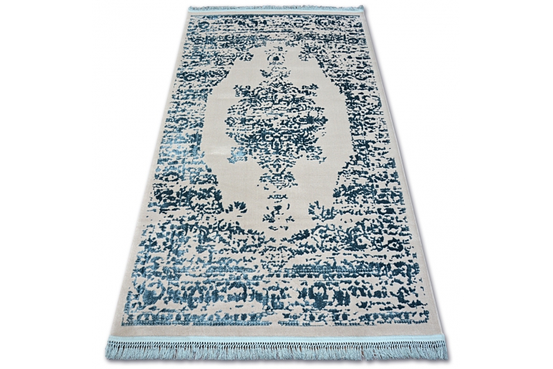 Matto AKRYYLI MANYAS 192AA Harmaa/Sininen tupsut 160x230 cm