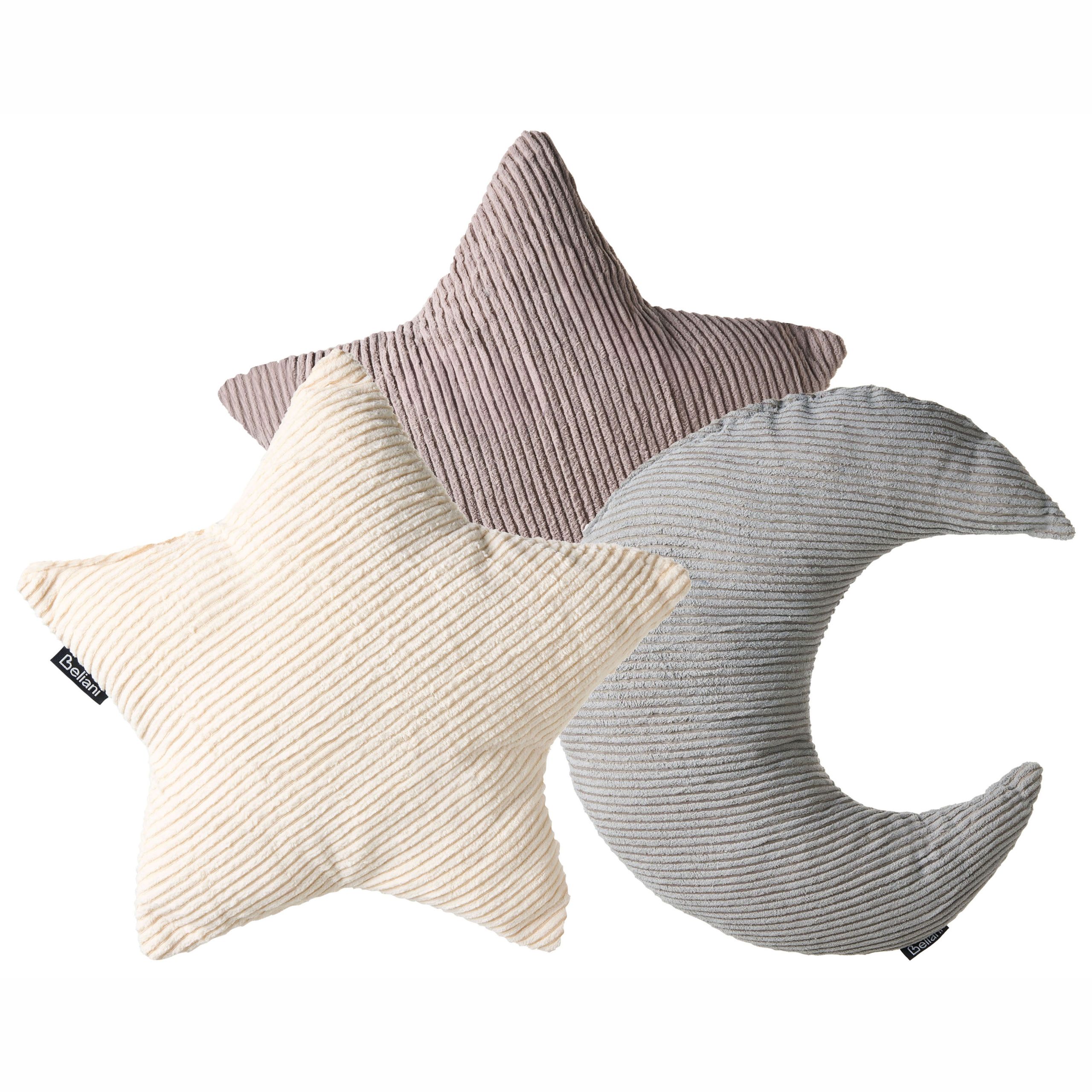 Koristetyynysetti 3 kpl LUNA 35 x 30 cm 35 x 35 cm Vakosametti Monivärinen Hillitty