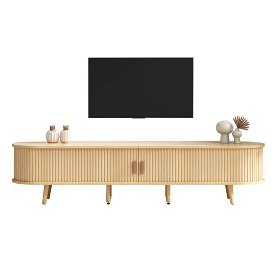 TV-teline, tammen värinen, säilytystilalla