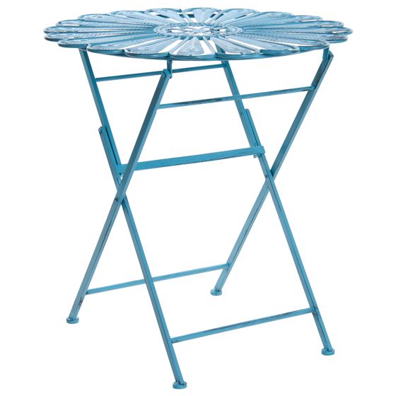 Bistropöytä PAVIA 71 cm 71 cm Metalli Sininen