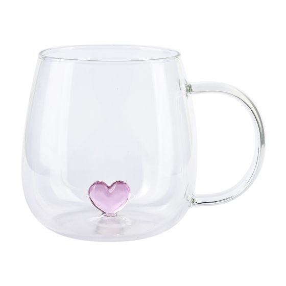 Allesken, läpinäkyvä, borosilikaattilasi muki, 400 ml, P:11.5 x L:9.5 x K:7.5 cm