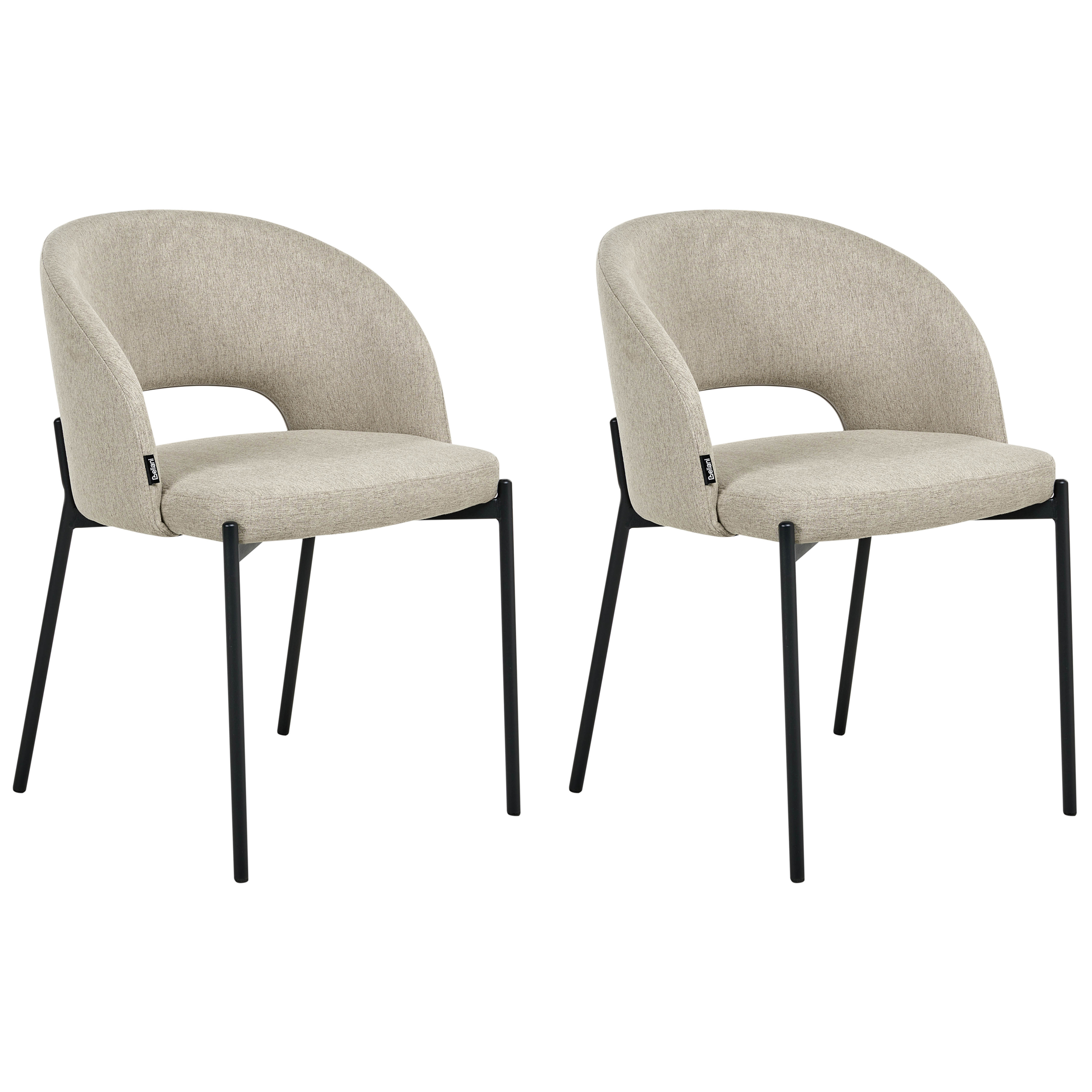 Ruokatuolisetti 2 kpl PENNY Kangas Vaaleanbeige