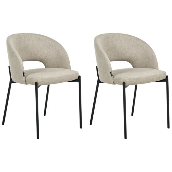 Ruokatuolisetti 2 kpl PENNY Kangas Vaaleanbeige