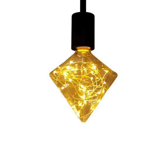 NETTLIFE LED-lamppu E27 vintage Fireworks 3W timantti lämpövalkoinen