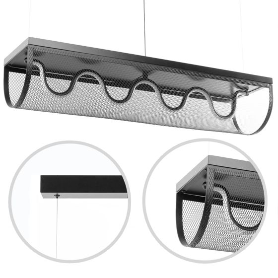 TOOLIGHT riippuvalaisin APP1409-CP musta, 80X20X100CM