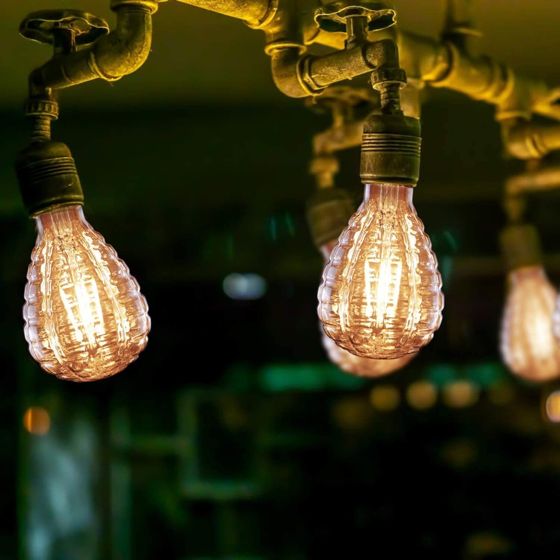 ZMH E27 G95 Vintage Edison LED-lamppu 4 W lämmin valkoinen