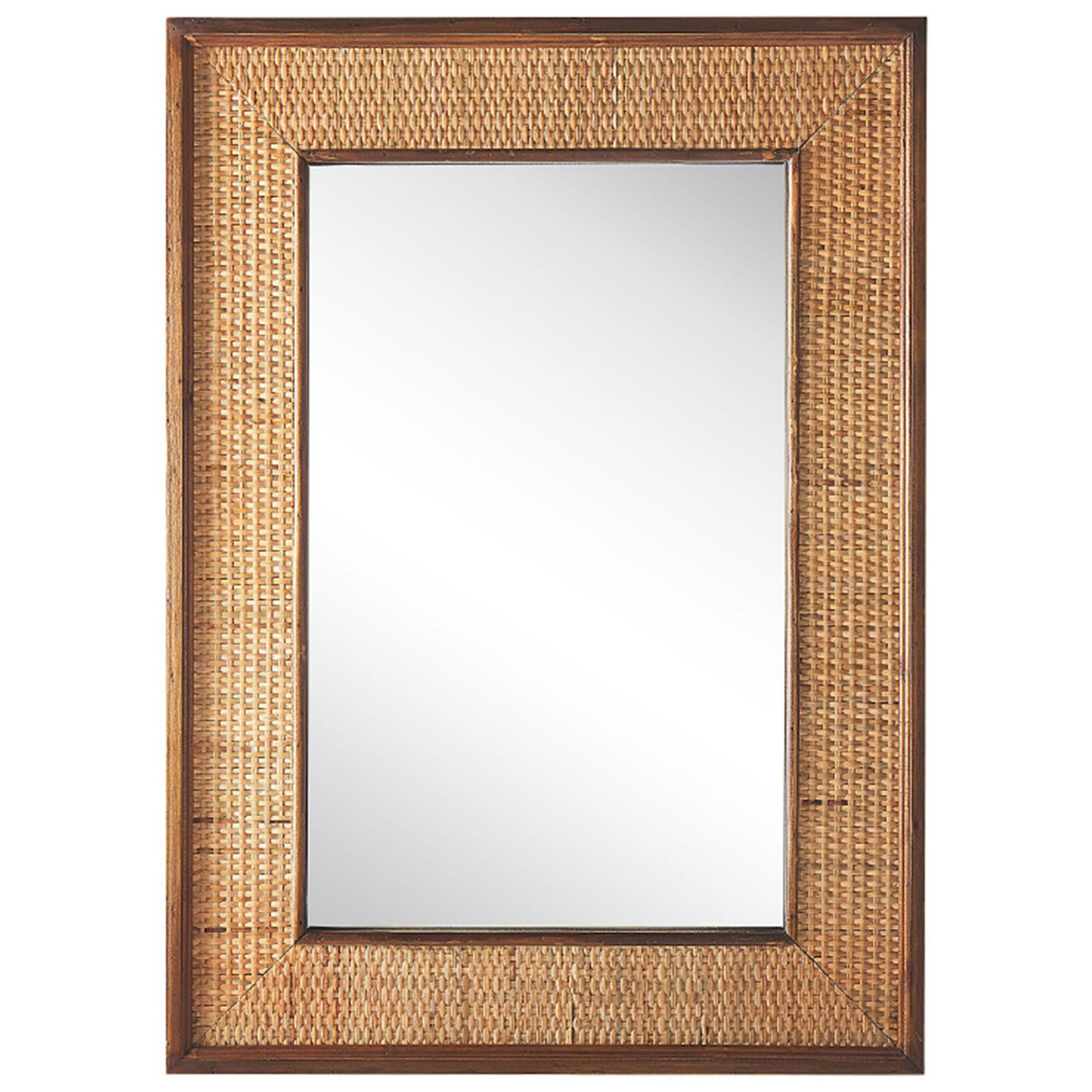 Seinäpeili IGUALA 54 cm x 74 cm Bambu Luonnollinen saarniviilu