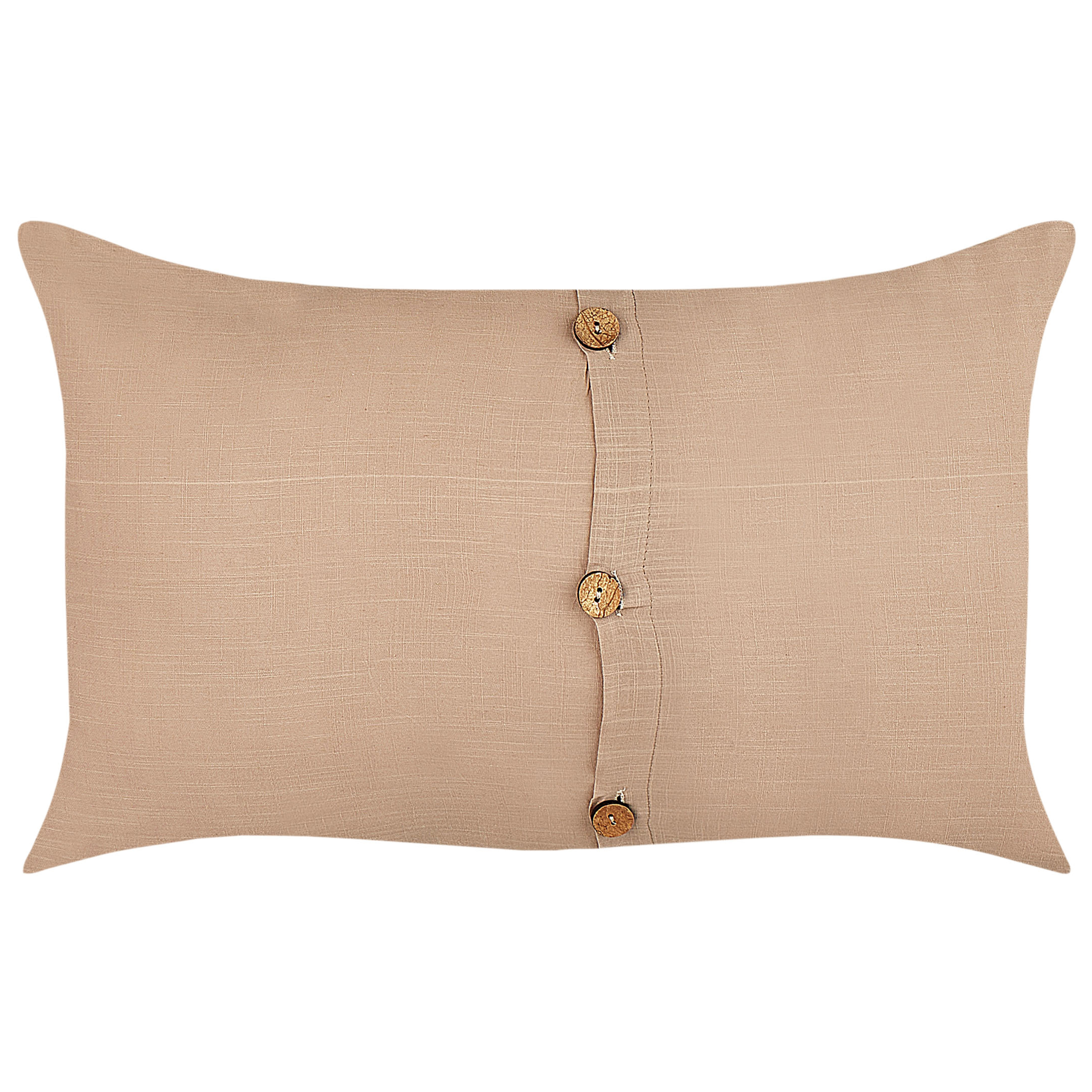 Koristetyynysetti 2 kpl BANORI 30 x 50 cm Pellava Beige Hillitty