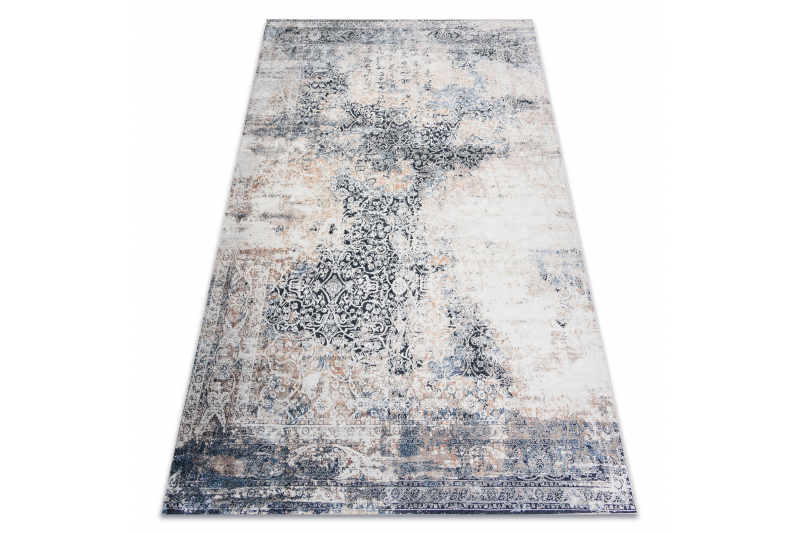 ANDRE 1016 matto Ornamentti, vuosikerta liukumaton - beige 80x150 cm