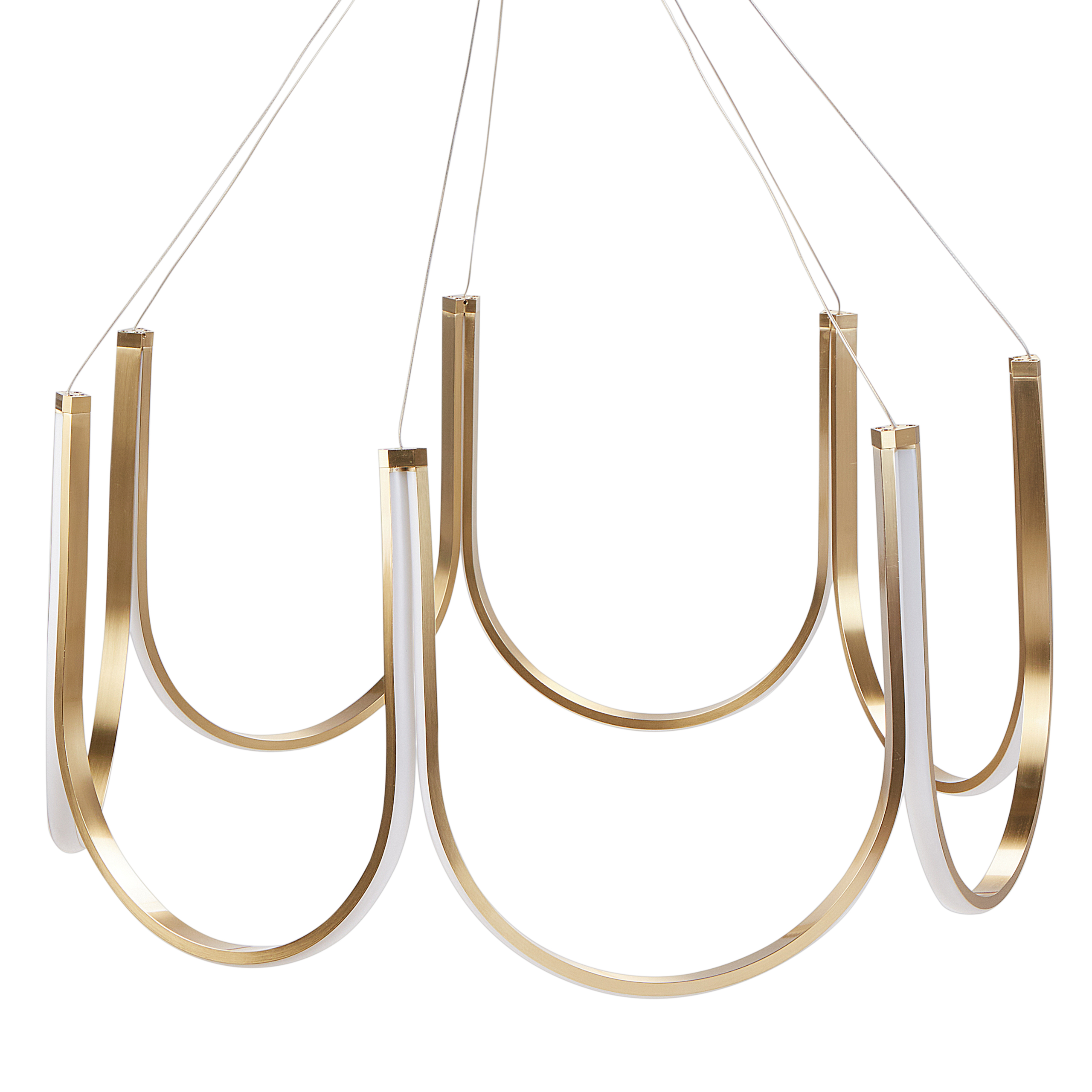 LED-kattokruunu PERQUENO metalli Kulta