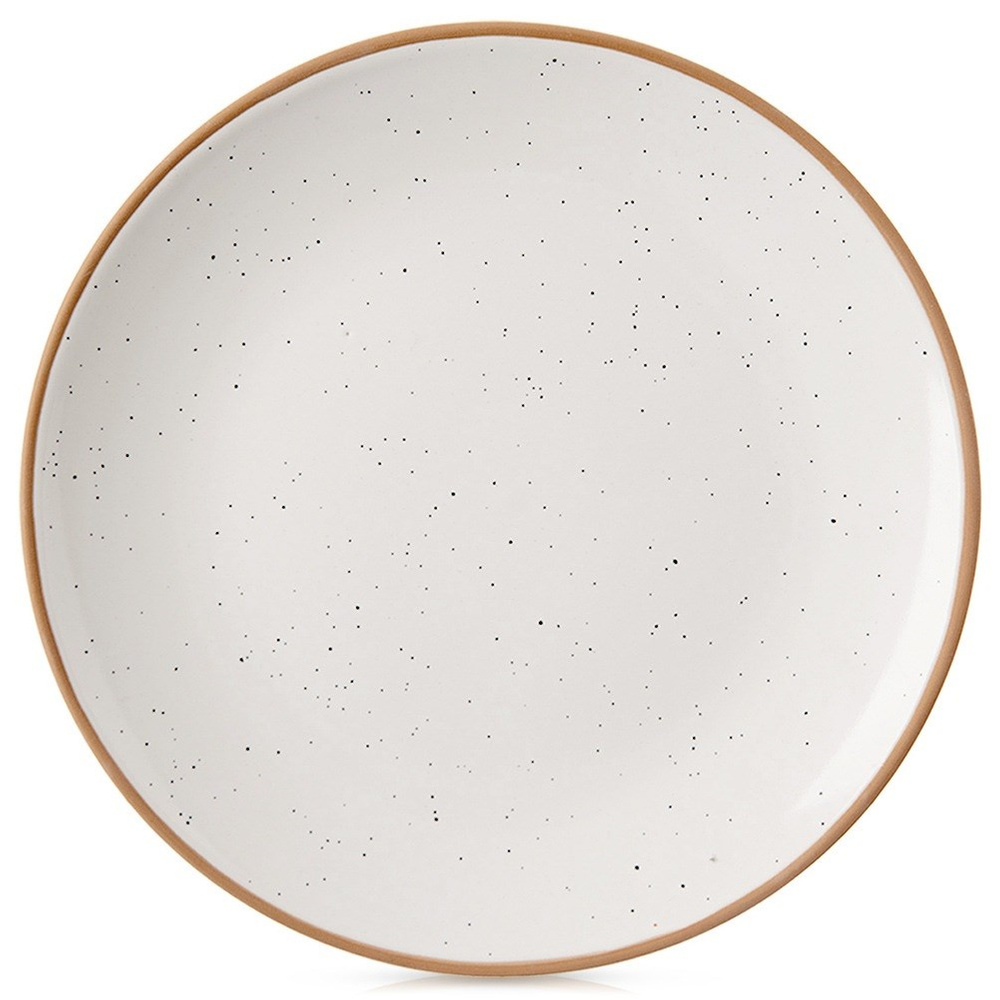 Beige keraaminen ruokalautanen, 27 cm