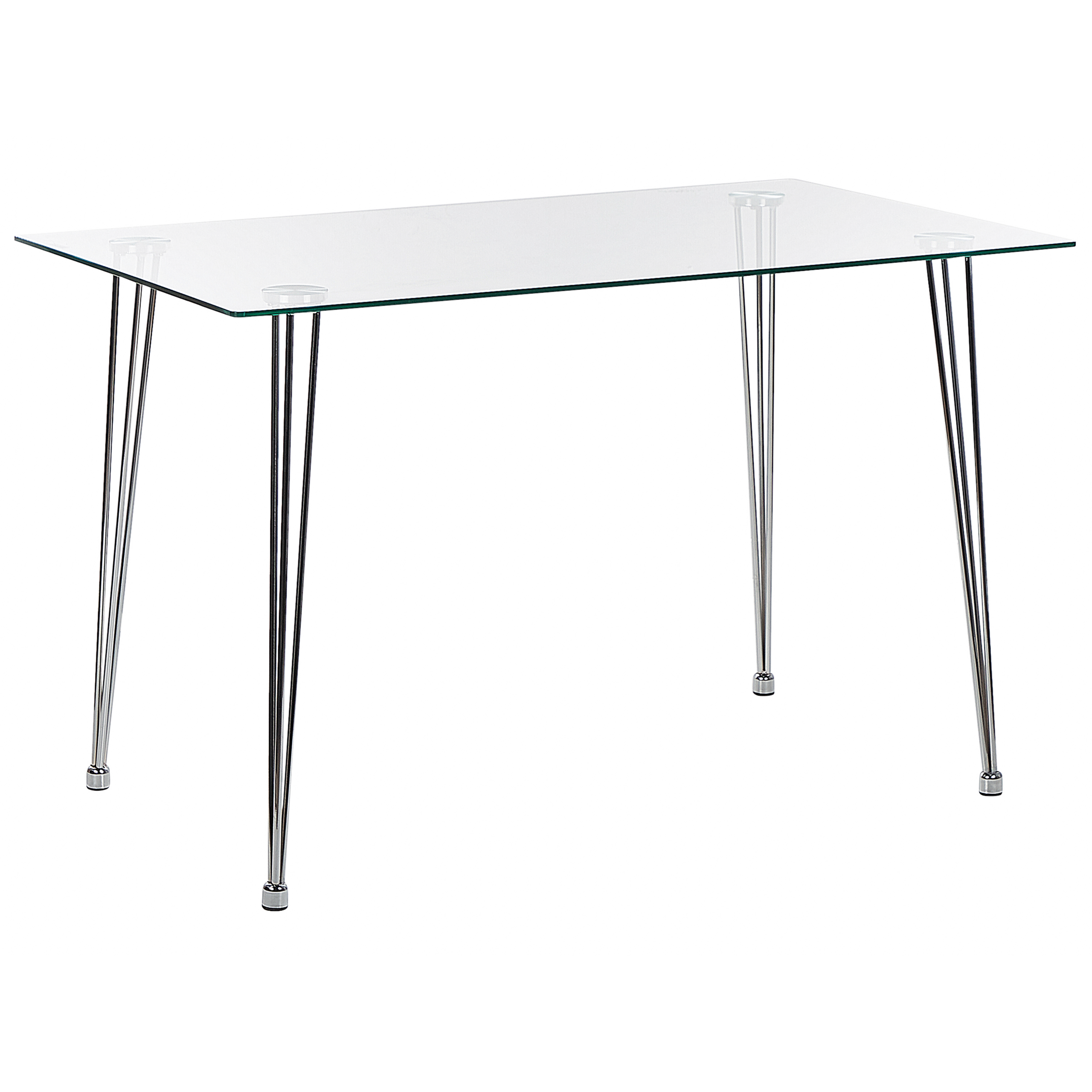 Ruokapöytä WINSTON Hopea 120 cm 70 cm Karkaistu lasi