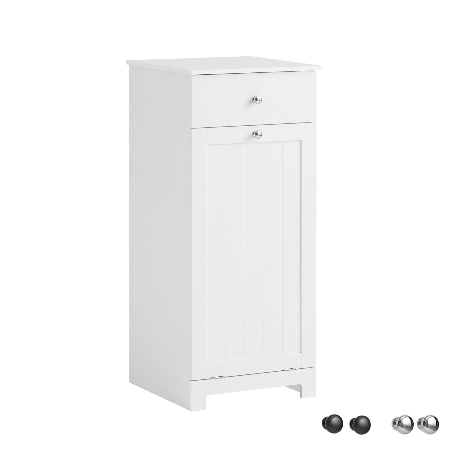 SoBuy Pyykkikaappi BZR21-W ekologinen puukuitulevy, laatikko ja kori