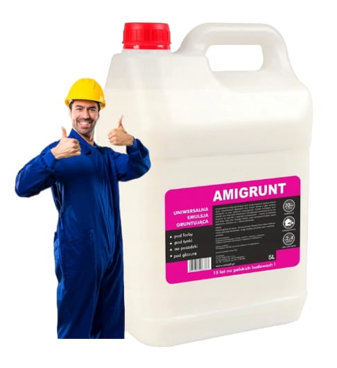 Yleispohjamaali seinille rappauksen ja laattojen alle Amigrunt 5L