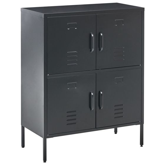 Säilytysyksikkö HOLBECK metalli Musta